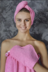 Комплект для сауны женский ДУШКА_МАХРУШКА розовый - Купить постельное белье в Екатеринбурге: Интернет-магазин Постелька 66
