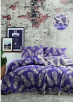 Пикейное покрывало 240х205 АНАНАС цвет фиолетовый - Купить постельное белье в Екатеринбурге: Интернет-магазин Постелька 66